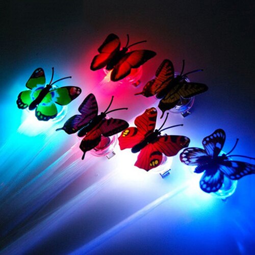 3 stile fai finta di giocare parrucca a LED colorata 1 pz Flash incandescente LED intrecciato tornante capelli radice fibra ragazza giocattoli: Colorful L Butterfly