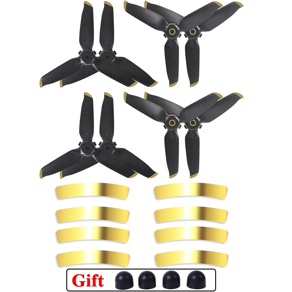 Quick Release 5328S Propellers for DJI FPV Combo Props Paddle Blade Replacement Wing Fan Spare Part for DJI FPV Drone Accessory: 4 pairs gold