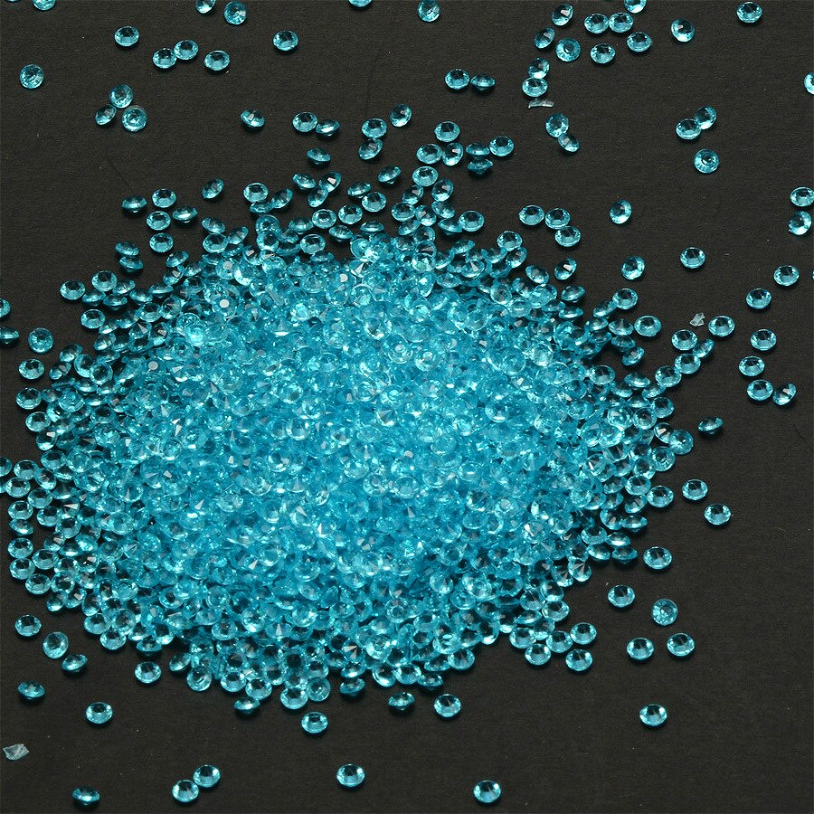 3mm Acrylic Diamond Confetti Wedding Decoration Crafts Diamond Confetti Table Scatters Clear Crystal Centerpiece Party: E 1000pcs Sky blue