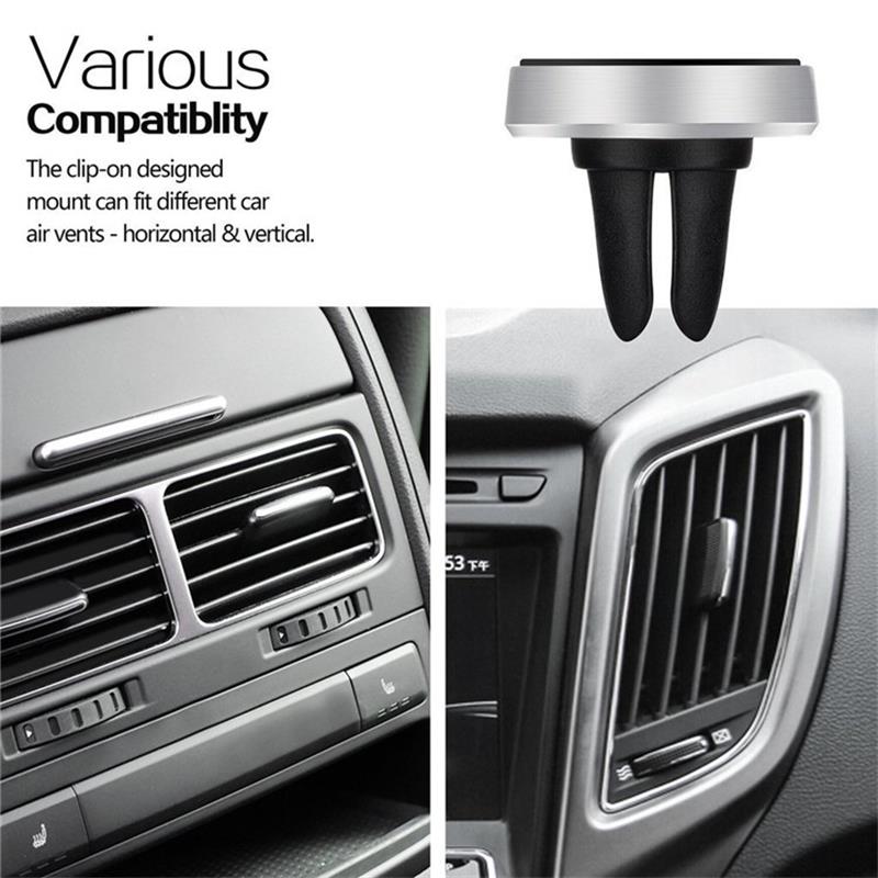 Metal Magnetic Phone Holder in Car Air Vent Mount Magnet Stand Smartphones Holder Support All Mobile Phone For iPhone Huawei
