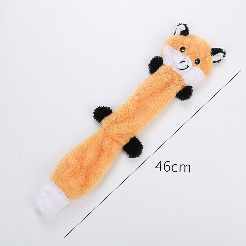 1Pcs Interactive Funny Dog Toy Animal Shape Durable Grinding Claw Toy Pet Products Squeak Plush: Yellow