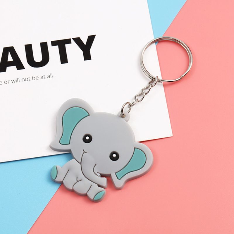 50 Pcs Baby Panda Elephant Keychains Theme Party Favors Birthday Party Supplies Party Bag Fillers School Carnival Reward