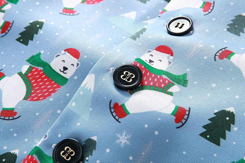 Estampado de Papá Noel traje de hombre chalecos Feliz Navidad chaleco hombres de Navidad baile traje chalecos chaleco Homme Cosplay hombres ropa