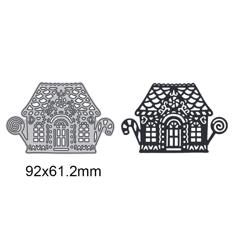 christmas gingerbread house cutting die building cut die mold diecuts for diy scrapbooking paper cards making crafts