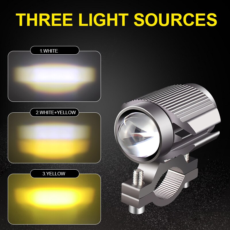 Mini projecteur LED Super lumineux L29, phare Tri-modèle de moto, lentille de voiture, ATV, feu de brouillard de conduite, projecteur auxiliaire