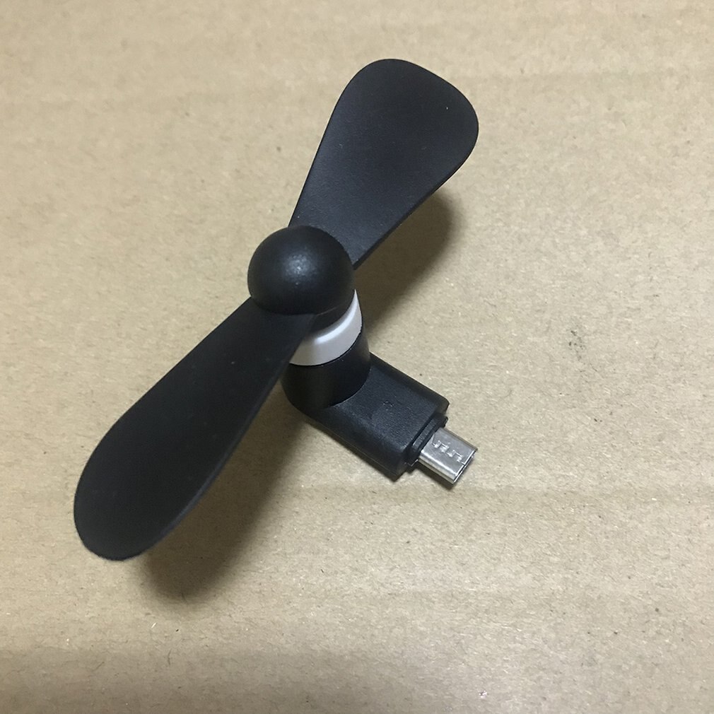 Mini USB Phone Fan - Portable Low Noise Cooler for Android Smartphones - Lightweight
