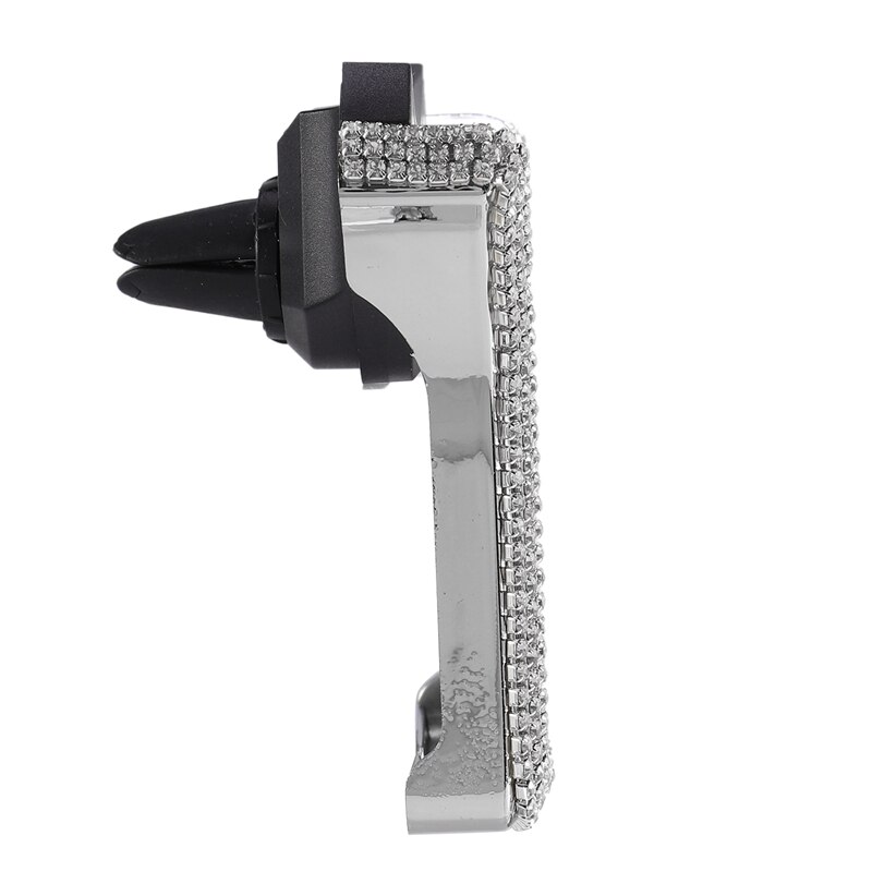 Universal Car Phone Holder Rhinestone Phone Bracket for Car Air Vent Mount Clip, Stylish Sparkling Shiny Cell Phone Holder for i