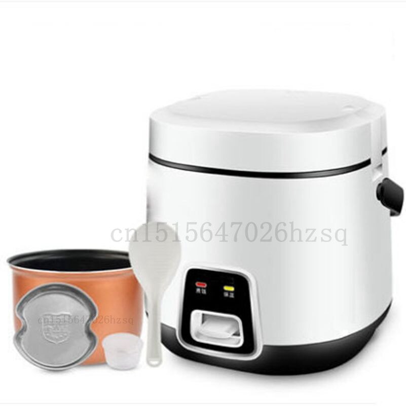 CUKYI 1.2L Mini household Rice Cookers for 1-2 persons cute shape, white pink kitchen helper cooking machine: upgraded white
