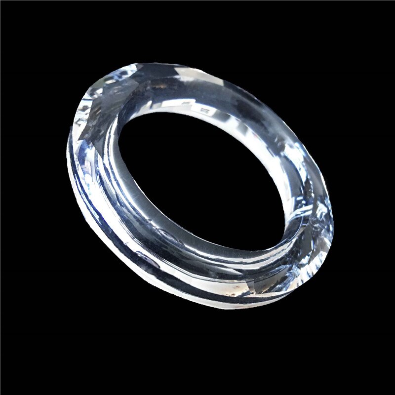 50mm Crystal Light Ring Circle Handing Crystal Light Ring Chandelier Glass Crystals Lamp Prisms Parts Drops Pendant Ring