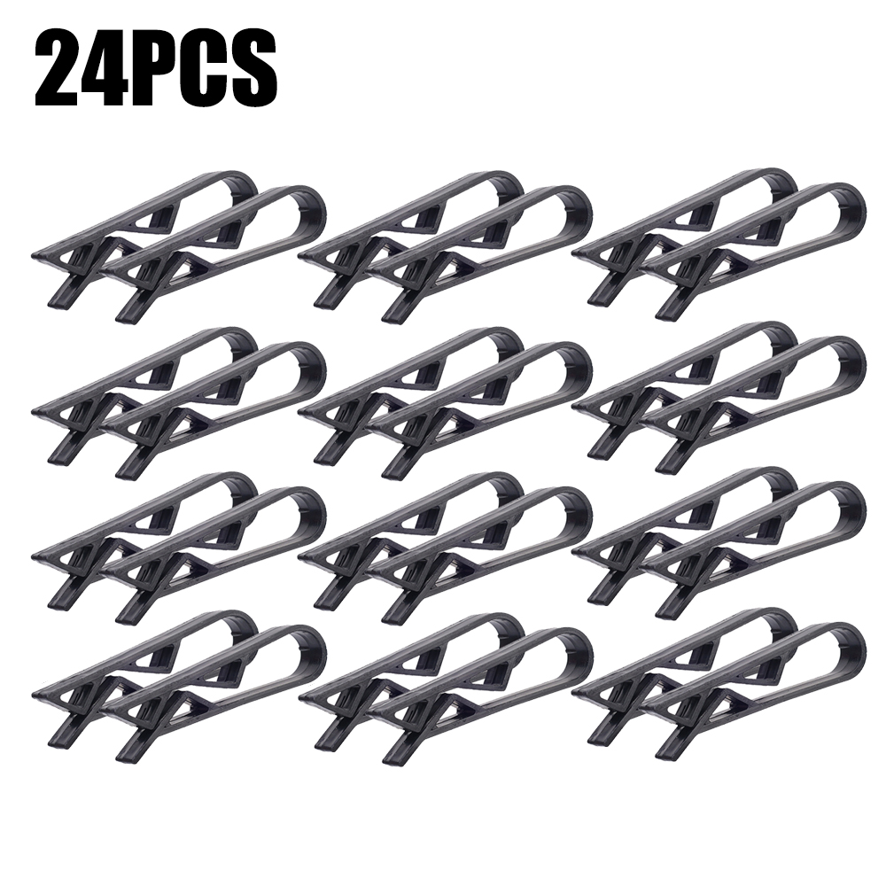 36/2pcs Garbage Bin Fixed Clip Waste Basket Rubbish Bag Anti-Slip Holder Clamp Snack Bag Sealing Clips Kitchen Storage Organizer: Ivory