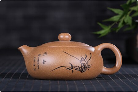 På rea märkta yixing zisha tekanna chahu platta xishi krukor äkta lila lera original malm kungfu tekanna boll-infuser hål: Duan lera