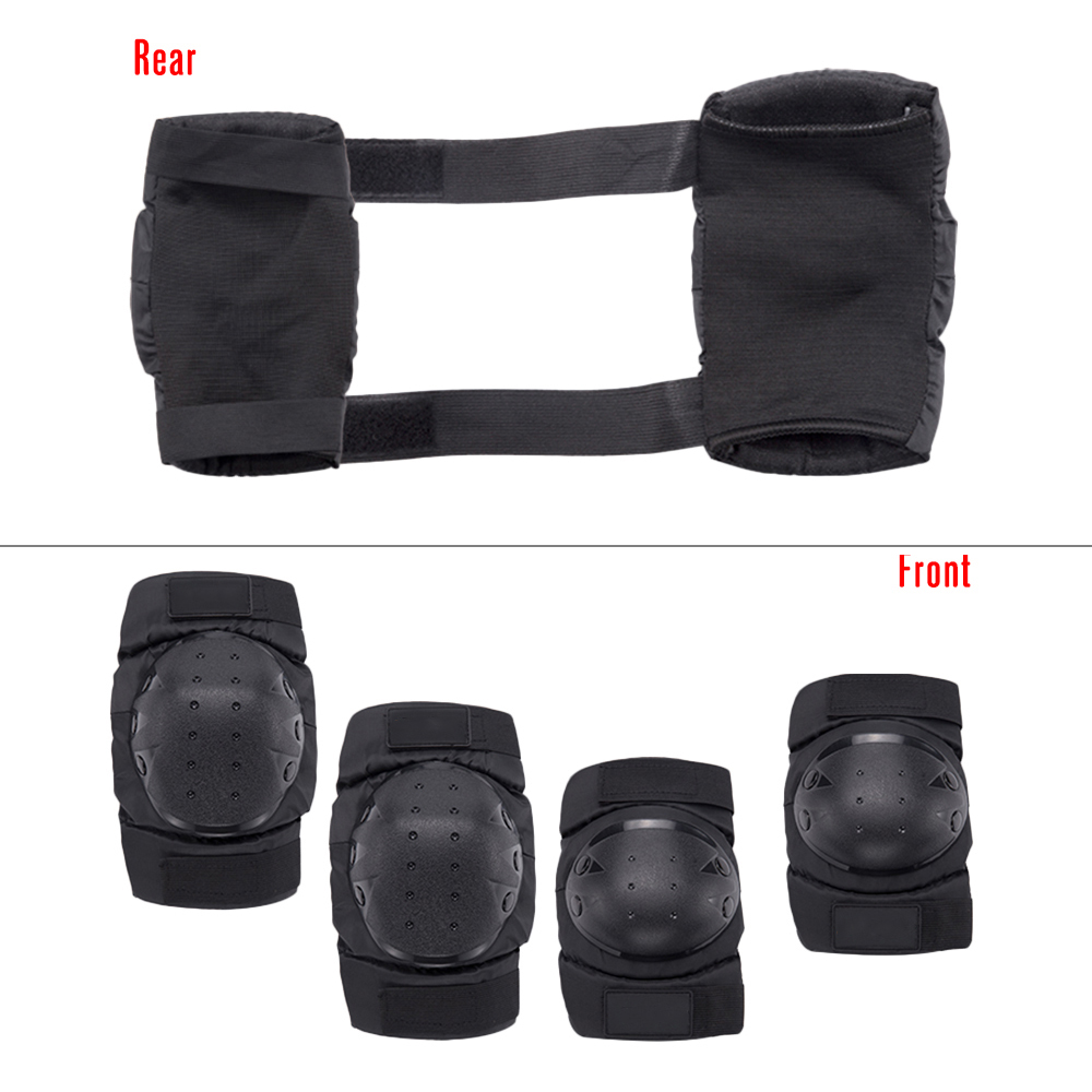 1 paio di ginocchiere e gomitiere da ciclismo per bicicletta MTB bici da moto supporto per ginocchio protezioni protezioni ginocchia da ciclismo