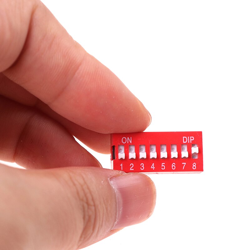 10pcs/lot Slide Type Switch Module 1 2 3 4 5 6 8 9 10 PIN 2.54mm Position Way Pitch Toggle Switch Red Snap Switch Dial Switch