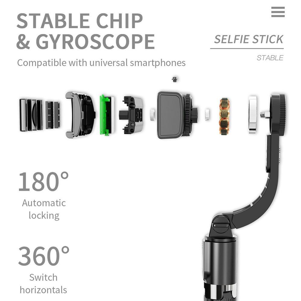 JKING ręczny stabilizator Gimbal telefon komórkowy Selfie uchwyt na kij regulowany stojak Selfie dla iPhone/android L08