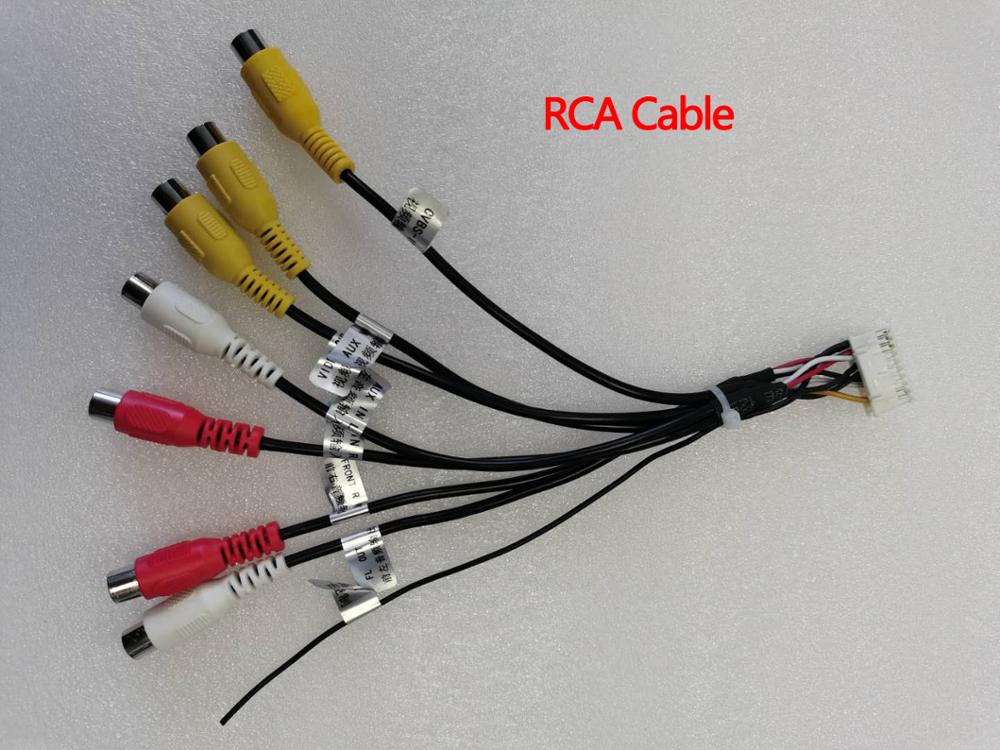 XYlink Microphone USB GPS Rear View Camera RCA Output AUX SIM Card Slot Radio Converter 4G Power Cable For Car Navigation stereo: RCA