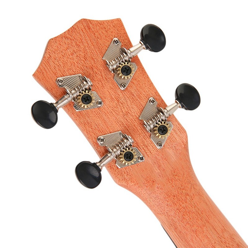 21 tommer ukulele sopran nybegynder ukulele guitar ukulele mahogni hals delikat tuning pind 4 strenge træ ukulele
