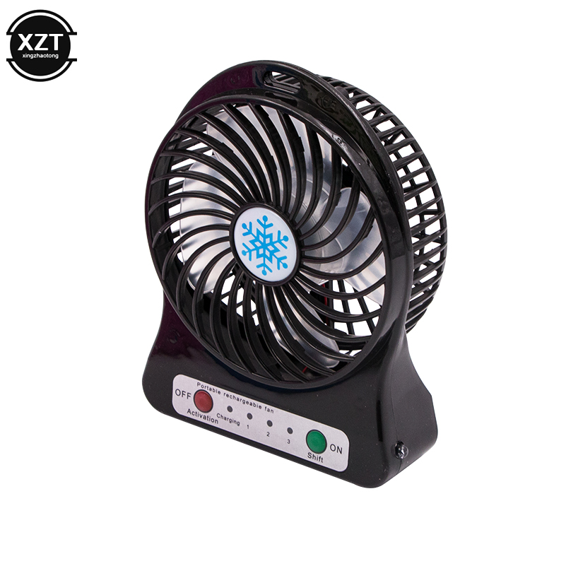 Ventilador de luz Led portátil, Enfriador de aire recargable, Mini ventilador Usb de escritorio, ventilador Usb de tercer viento, Mini ventilador de refrigeración de mano,: Verde oscuro