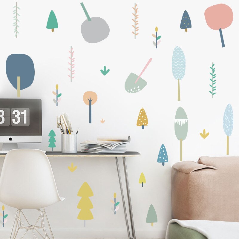 Tofok Ins peri orman DIY duvar Sticker İskandinav tarzı bebek çocuk