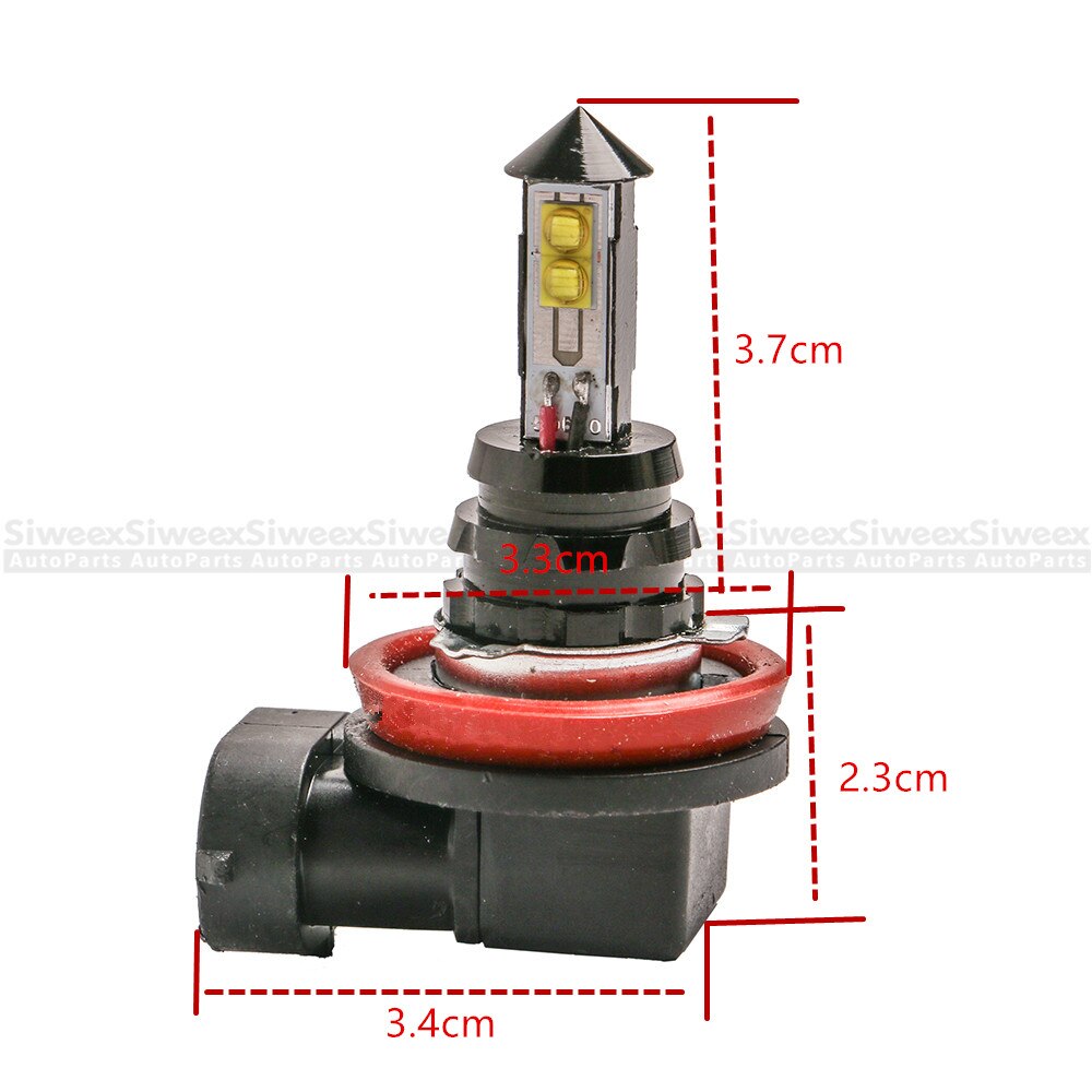 H8 H11 Car Front Fog bulb White Light 4 XT-E Auto LED Black KingKong 12V Super brighter Driving Running Lamp