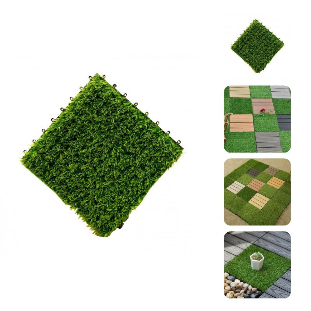 Excellent Garden Grass Rug Long Lasting Plastic Simulation Lawn Turf for Playground Garden Grass Rug