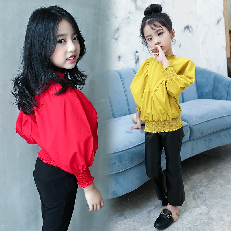 Blusa blanca de verano para niñas, ropa para niñas, 8 3 5 10 12 años, Blusa de manga larga para niñas, tops para niños, 7 seconds fish