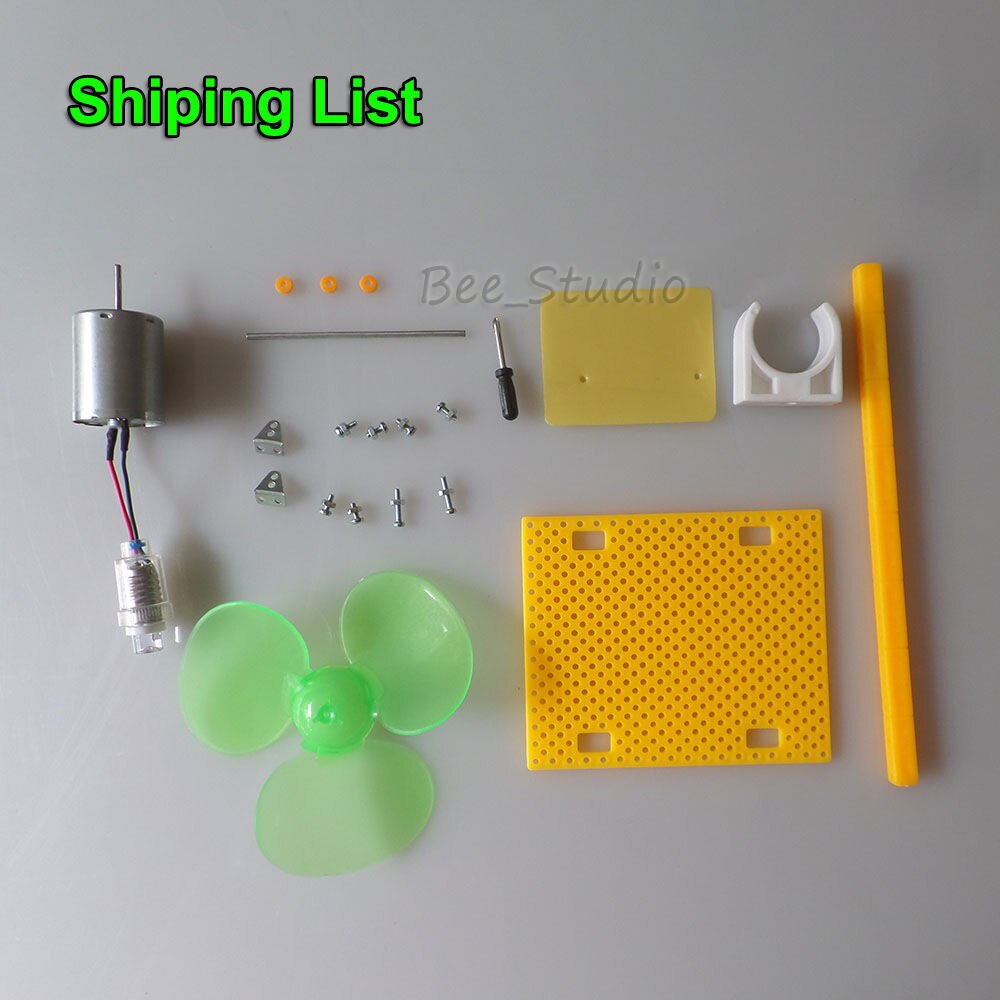 Micro Wind Turbines Power Generator Model Mini DC Electric Motor Generator Hobby Student Children Science DIY Test Kits