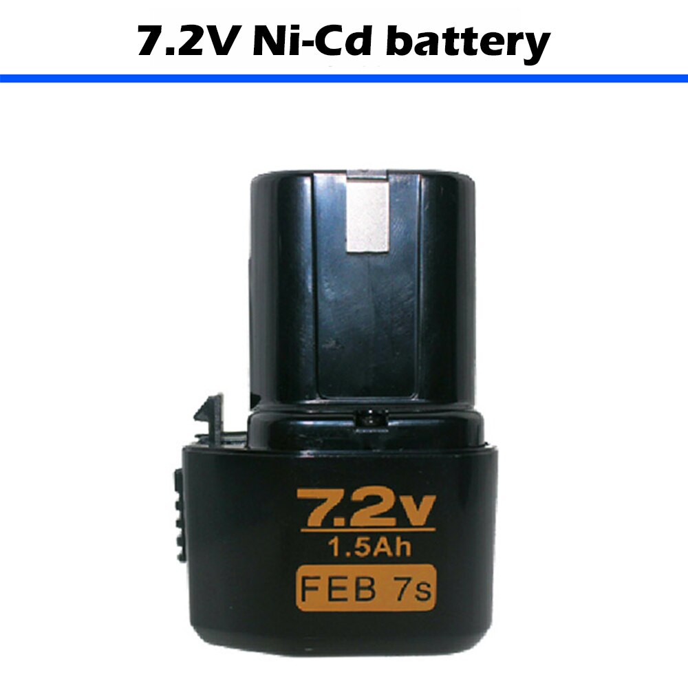 7.2V 9.6V 12V Electric Cordless Screwdriver Drill Nickel-cadmium Batteries Electrical Tools Electric Drill Battery Accessories