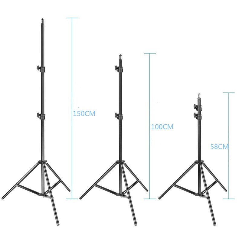 Portable Light Stand Tripod for Flashes Photographic Lighting Travel Studio Adjustable Soft Box Flash Continuous