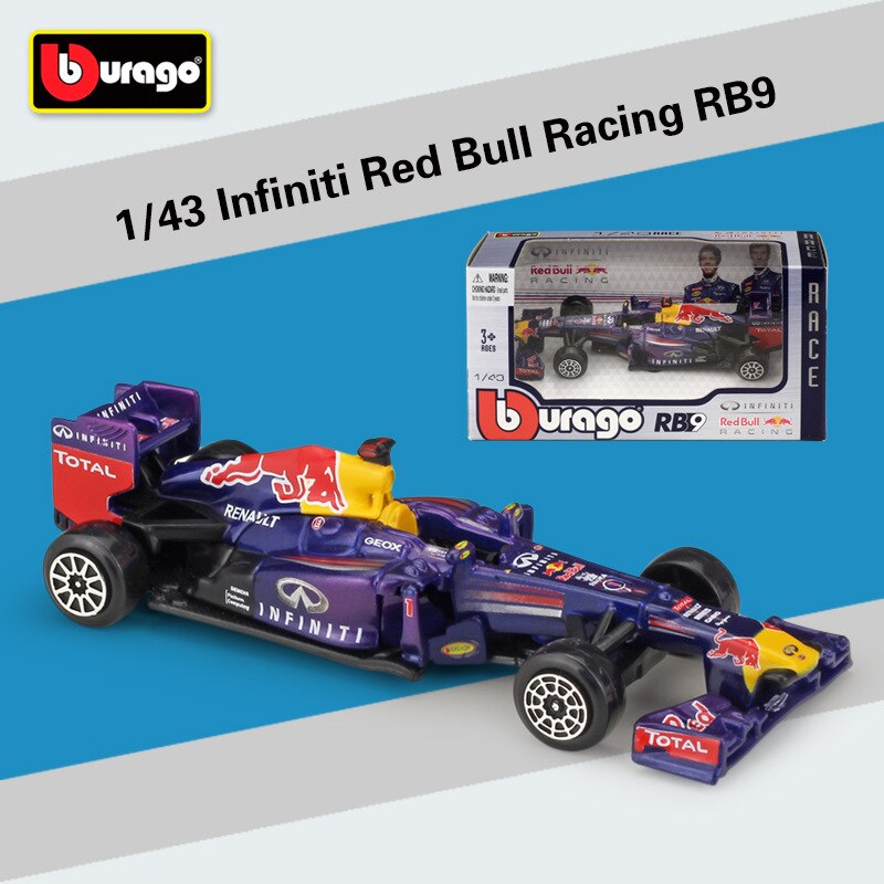 Bburago 1:43 2019 W10 #77 #44 W07 #6 #44 F1 Da Corsa Formula Auto Statico di Simulazione Modellino in lega Modello di Auto di Formula uno: RB9-1