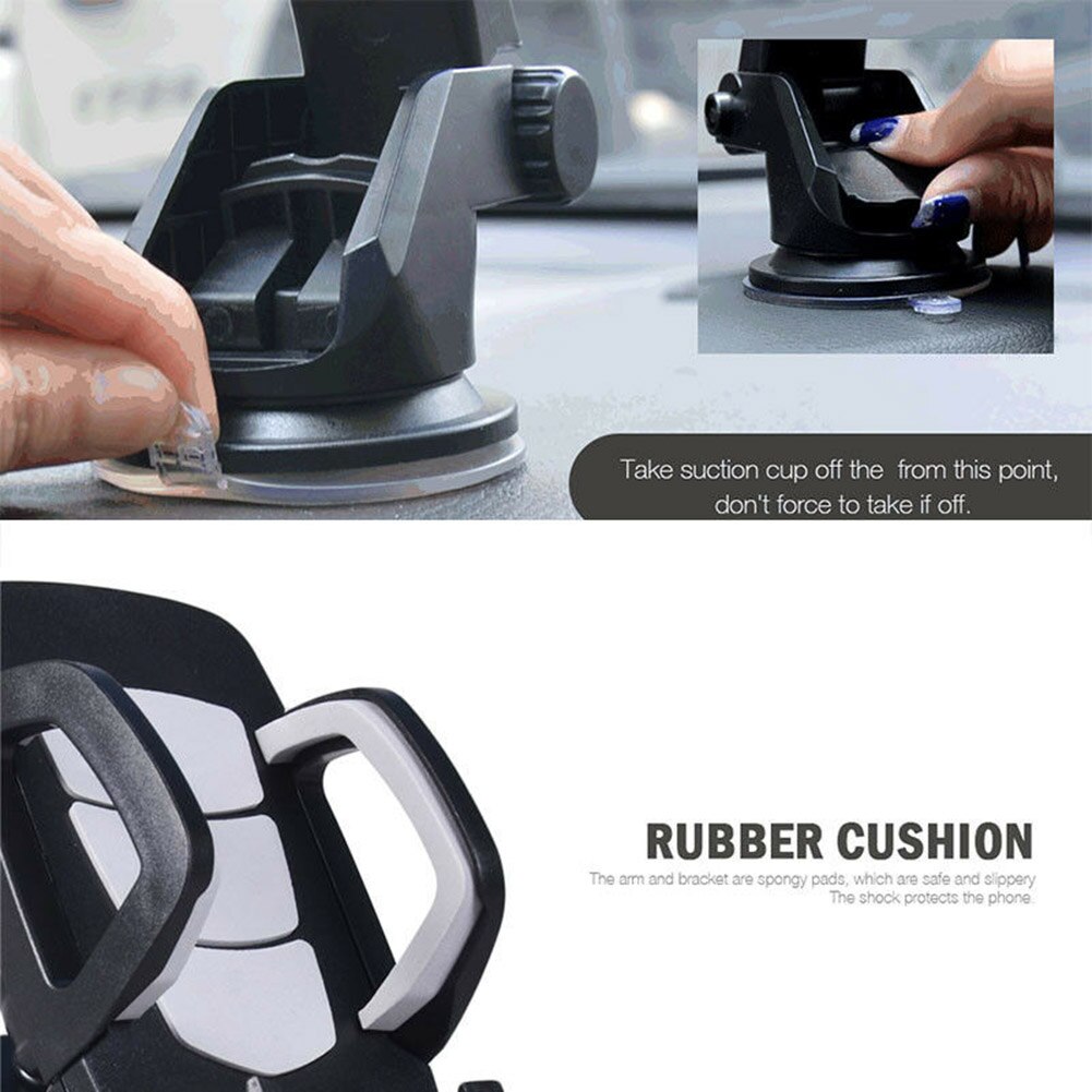 Mount telefonholder forrude stander til mobiltelefon gps abs 360 grader