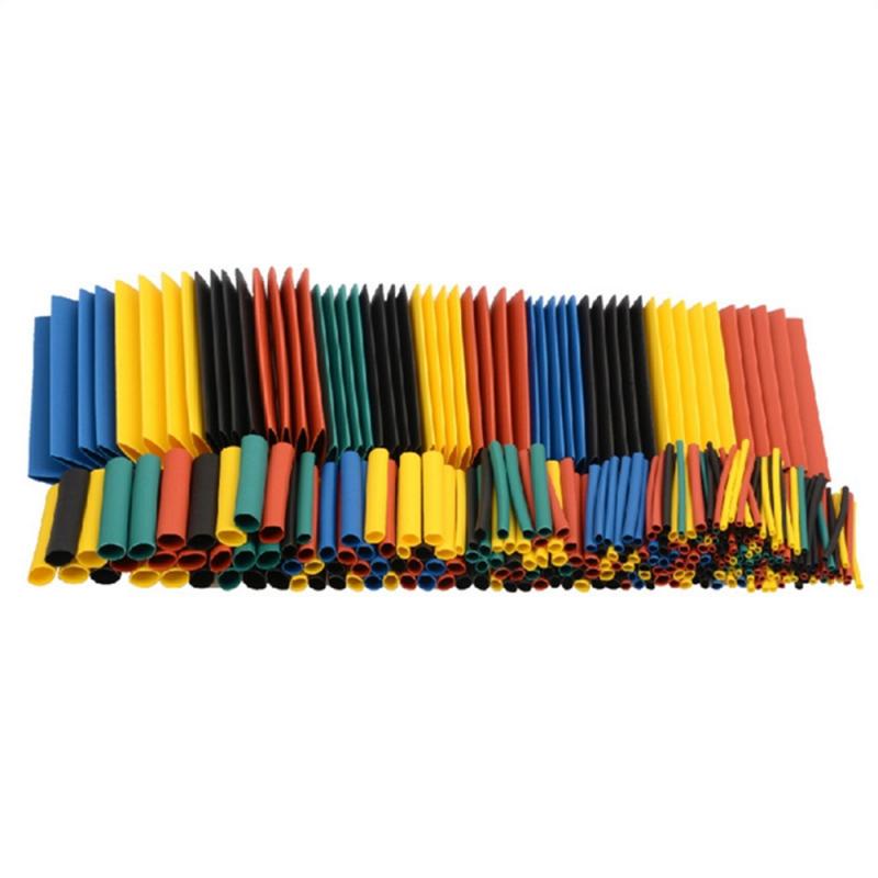 328PCS Polyolefin Insulation Heat Shrink Tubing Tube Sleeve Wrap Wire Assortment Wire Insulation Flame Retardant Tube