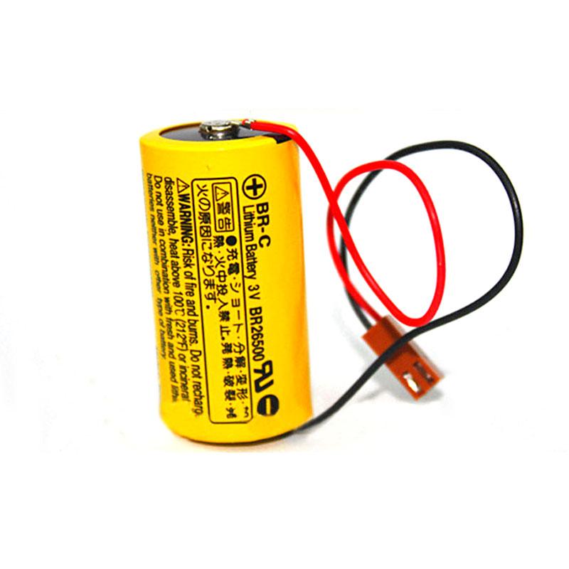 Originele BR-C A02B-0120-K106 A98L-0031-0007 BR26500 3V 5000 Mah Plc Lithium Batterij Met Plug Voor Panasonic Fanuc Batterijen