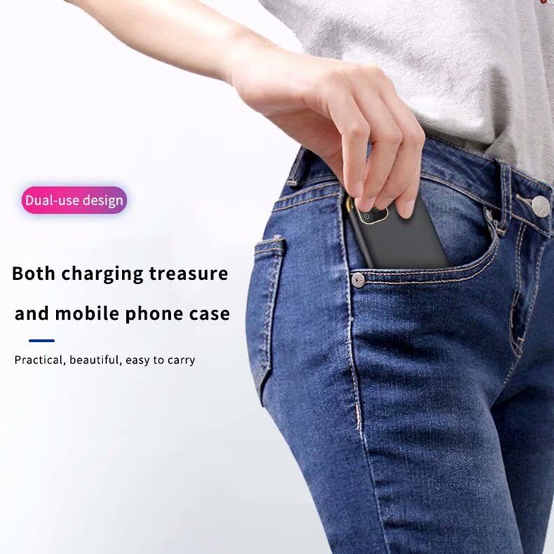 Leioua 5500 mah powerbank voor iphone 11 pro batterijlader externe noodlader powerbankhoes voor iphone 11 11 pro max