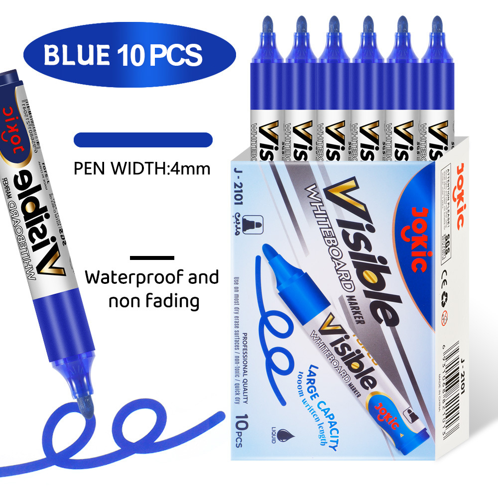 4 Stks/set Uitwisbare Magnetische Whiteboard Marker Pen Blackboard Marker Krijt Glas Keramiek Kantoor School Art Marker Briefpapier: Light Grey