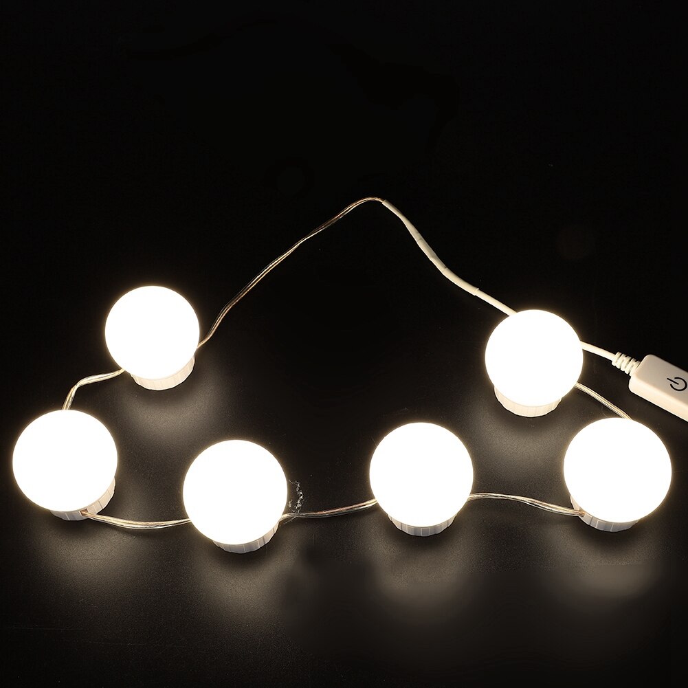 4 Types LED ampoule miroir lumière vanité USB tact – Grandado