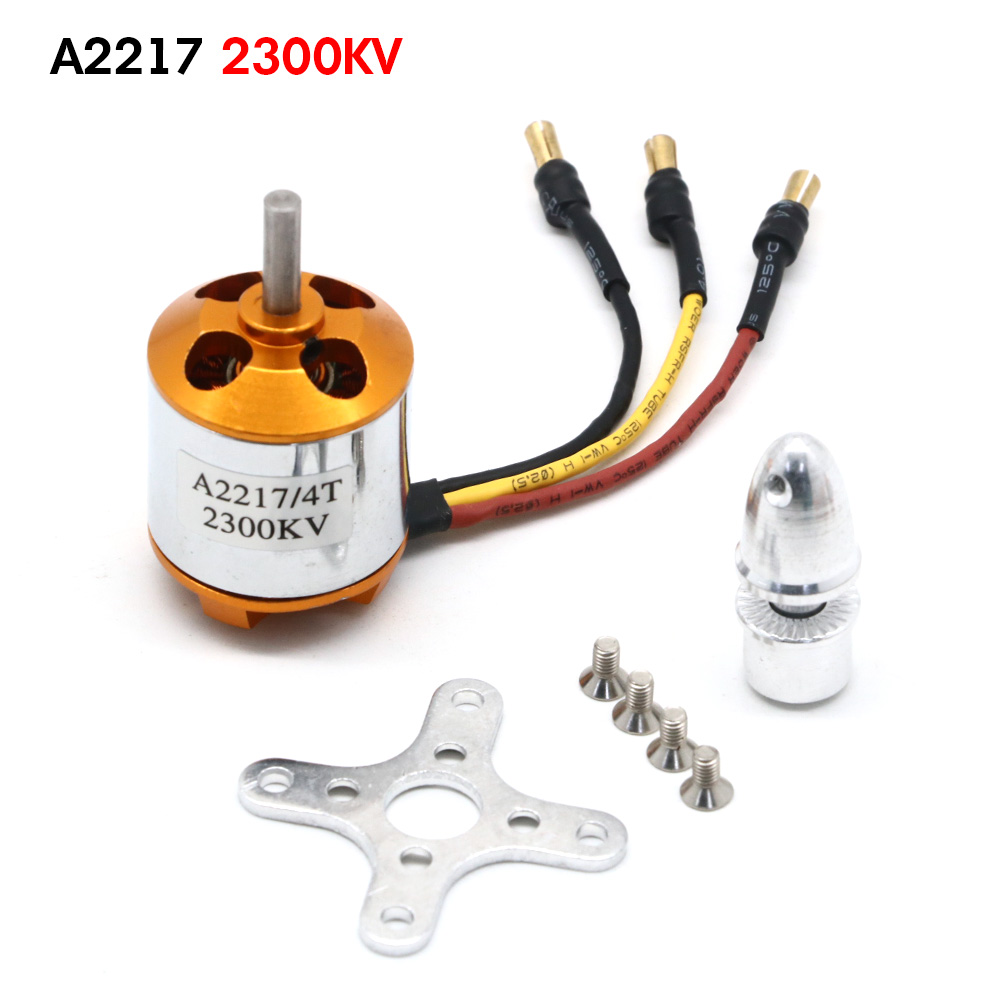 XXD A2217 2217 950KV 1250KV 1500KV 2300KV Outrunner Brushless Motor For RC Airplane Aircraft Plane Quadrocopter Multi-copter: Light Grey
