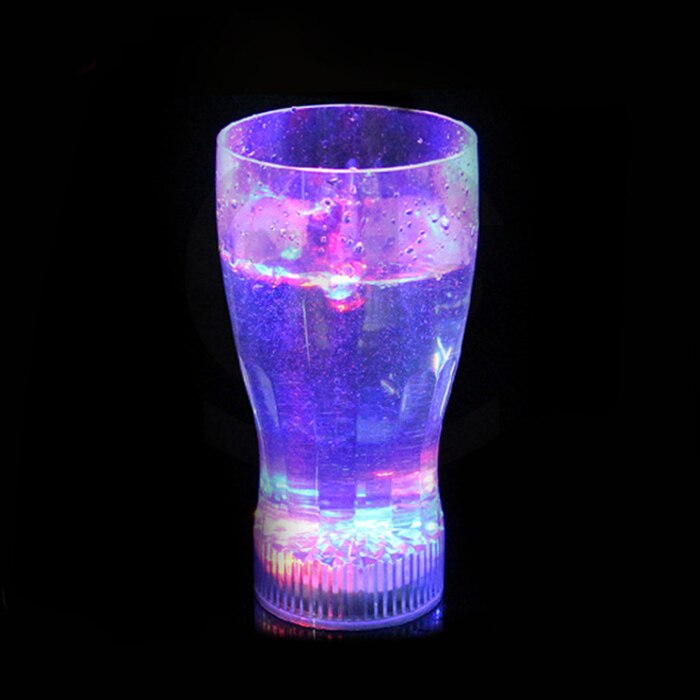 Bar Party Decor LED Glowing Plastic Cups Fashing Drink Luminous Lights Cup PAK55