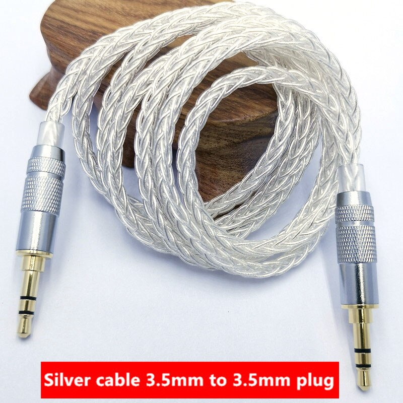 Jack 3.5 Audio Cable 3.5mm Speaker Line Aux Cable for Phone Car Headphone Audio Cable For Amplifier DAP DA: XS / Olive