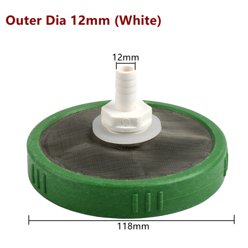 Filtre de tuyau Wildoda pour l'd'argile du jardin, pompe de pulvérisation Pound, filtre à mailles précieuses pour le filtrage du poisson, raccord de tube d'eau domestique, 1PC, OD 12mm, 16mm: Argent