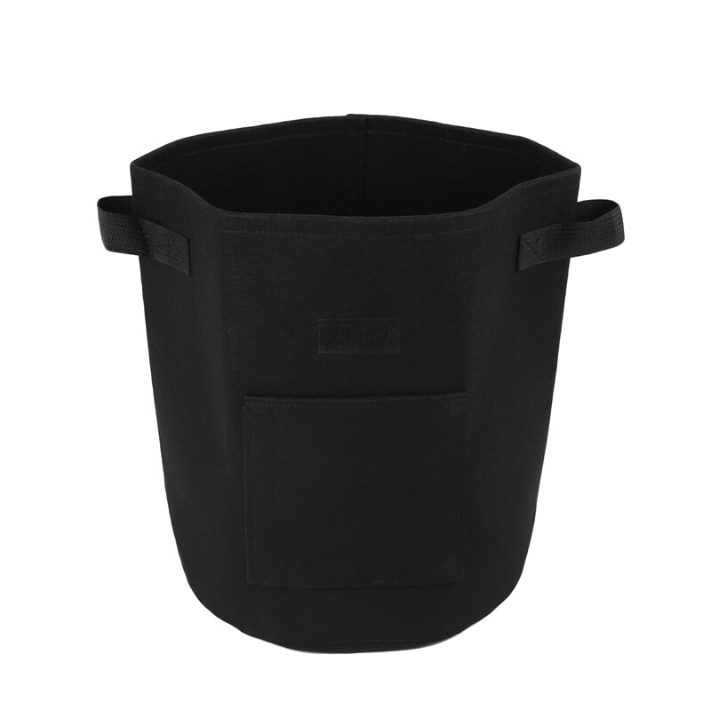 Aardappel Planter Bag/Plant Potten, 7-Gallon Venster Groente Planten Grow Bag, dubbele Laag Premium Ademend Geweven Doek Met St: Black