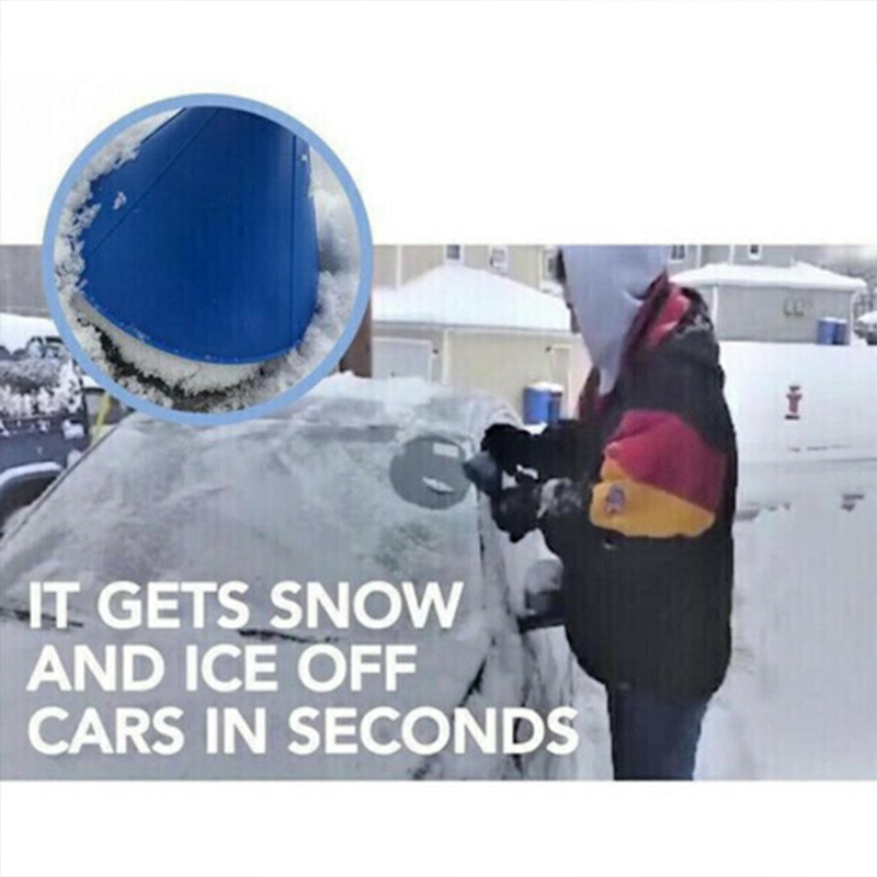 Magical Car Ice Scraper Conical Funnel Snow Shovel Car Round Plastic Snow Shovel Snow Scraper Shovel Snow Removal