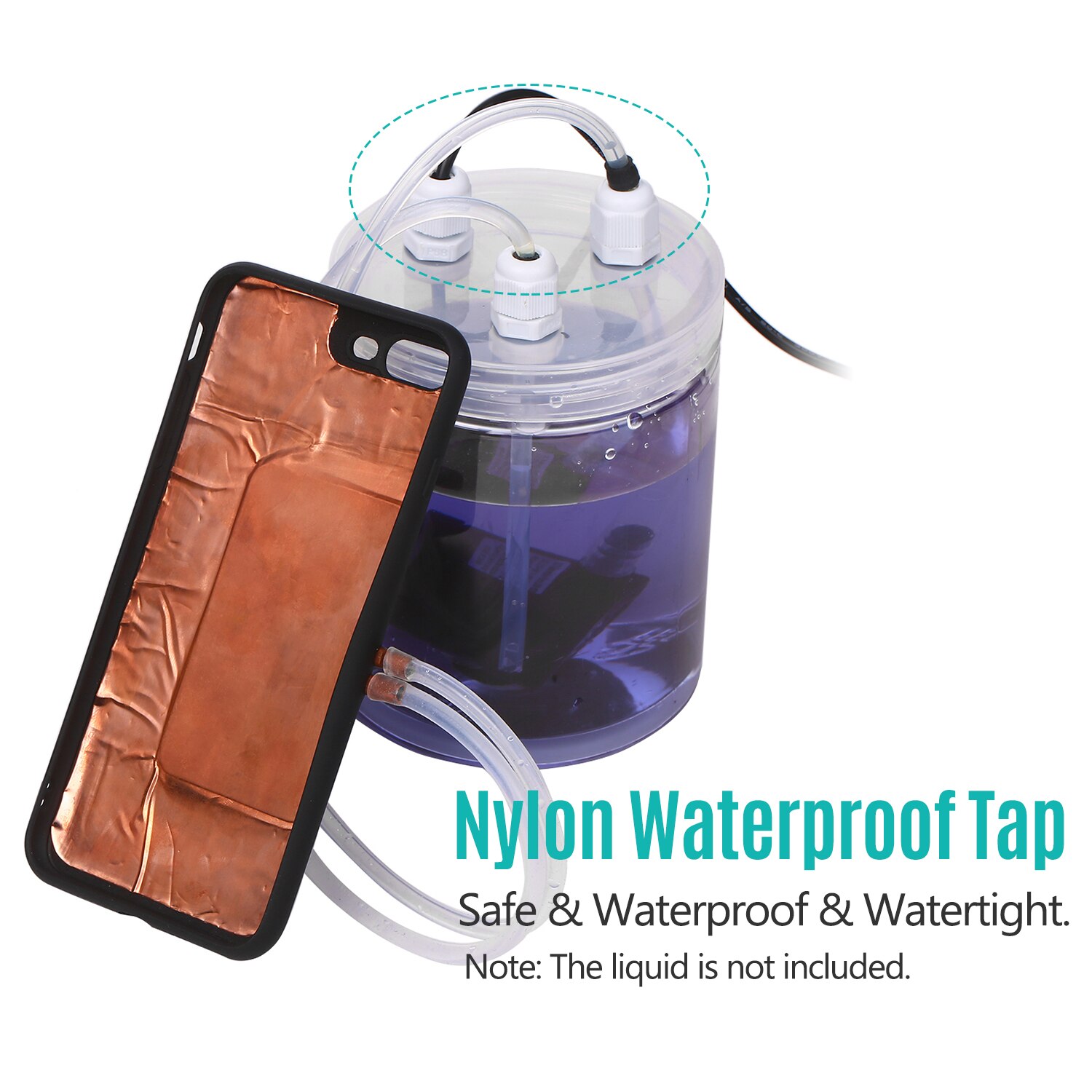 Water-cooled Cell Phone Radiator For iPhone X/11/XP/ Max Smartphone Cooling Case Water Pump Mobile Phone Cooler