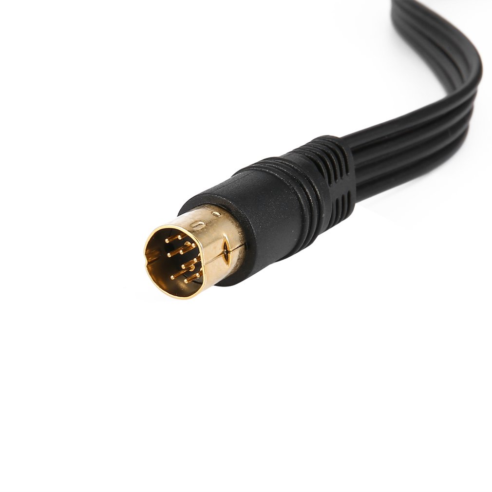 Gold Plated SAV RCA Video Audio Composite Cable for Sega Saturn S-Video AV