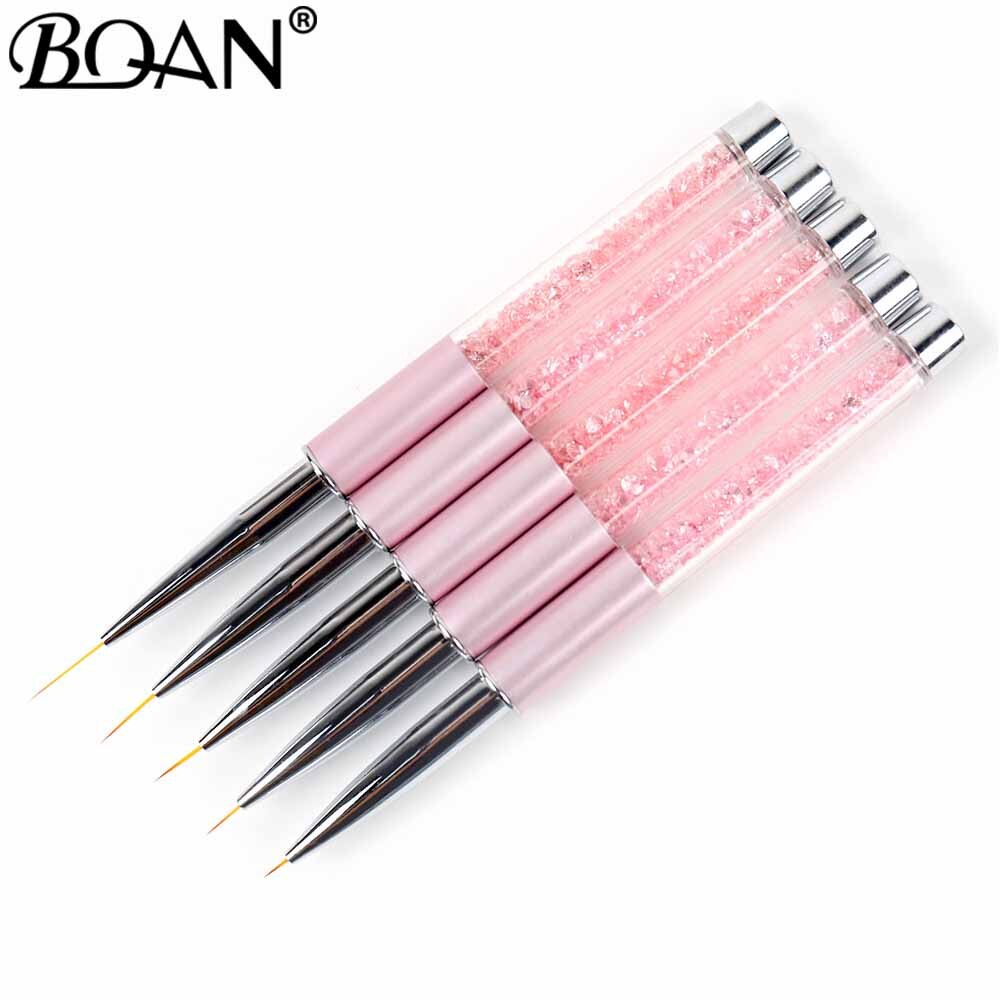 BQAN 7/9/11/12/15mm Nail Brush Line Brush Gel Brush Acrylic Art Brush Drawing Paintingg Pen Tools Manicure Nail Art Brush