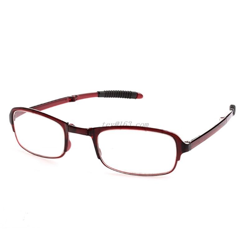 1 Pc Unisex Opvouwbare Leesbril Gevouwen Opknoping + 1 + 1.5 + 2 + 2.5 + 3 + 3.5 + 4.0: +150 / Rood