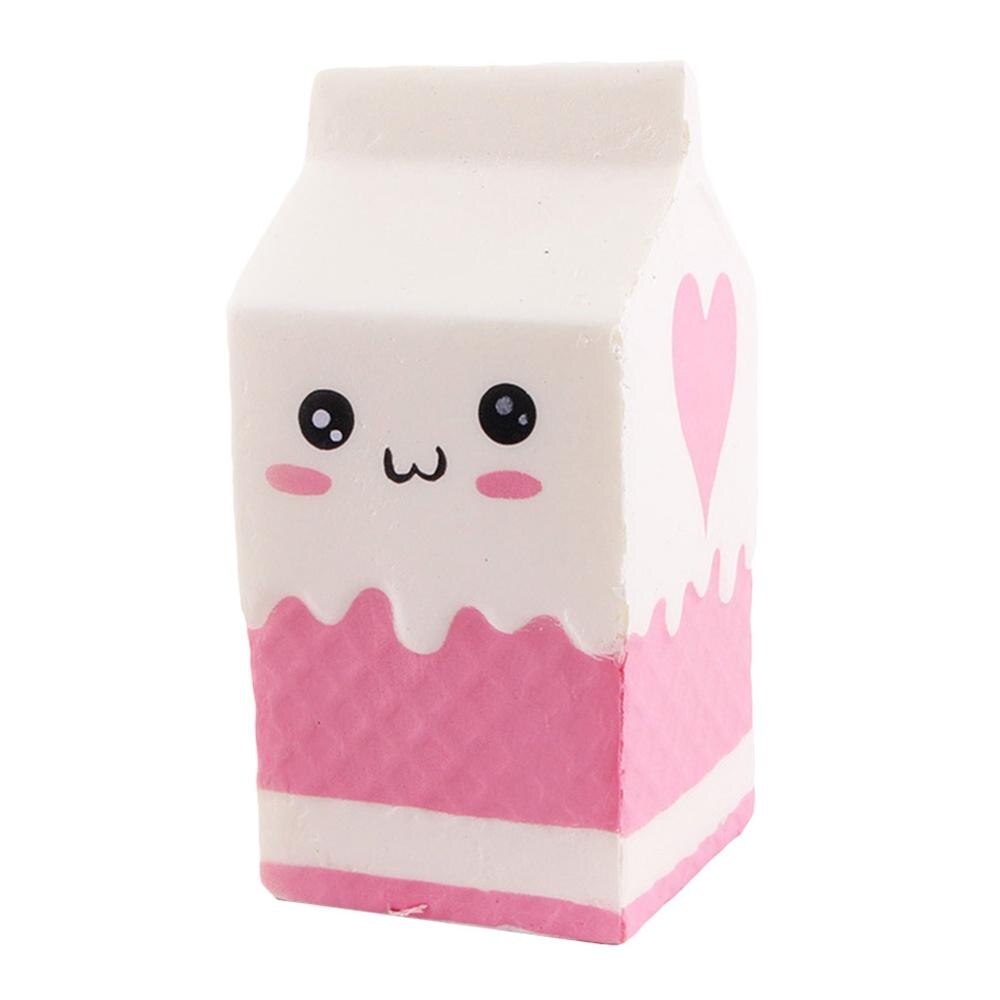 Botella de leche blanda para Yogurt, juguete de descompresión para niños y adultos, de elevación lenta: White