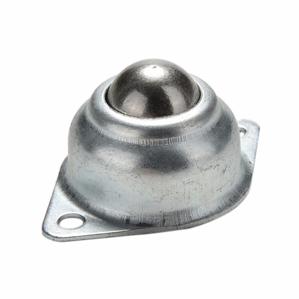 15mm kugle dia møbelvogn  m4 hul 32mm bred skrue monteret rund kugle drejeligt hjul hjul sølv tone