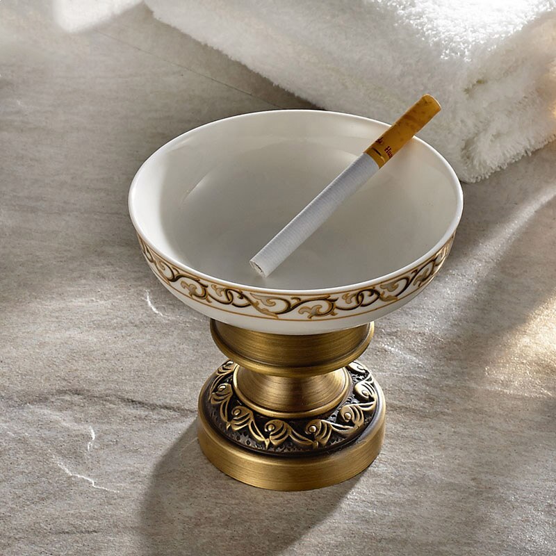 700Brass Soap Dish, Bathroom Shower Soap Holder, Vanity Wire Storage Basket, Wall Mount / Free Standing, Antique Brass Color