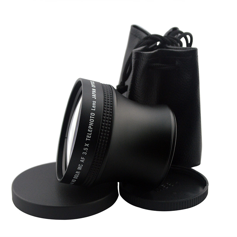 Lightdow 58Mm 3.5x Affliated Lens Metalen Teleconverter Vergroting Telelens Voor Lens Met 58Mm Filter Draad