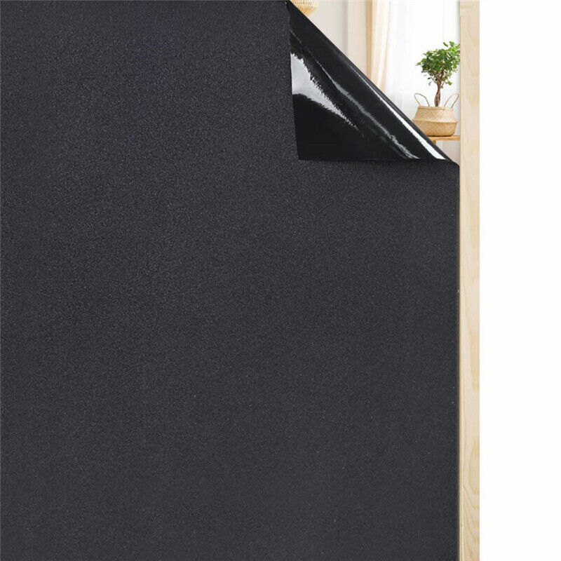 Blackout Static Cling Window Film For Privacy Protection To Block Sun UV Living Rooms, Kitchens, Bedrooms, Furniture